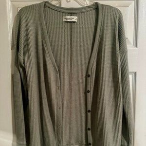 Abercrombie & Fitch Soft A&F Cozy Button-Up Cardigan Sweater Women's Small